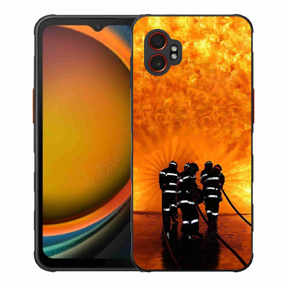 Gelový kryt mmCase na Samsung Galaxy Xcover 7 Pro - požár