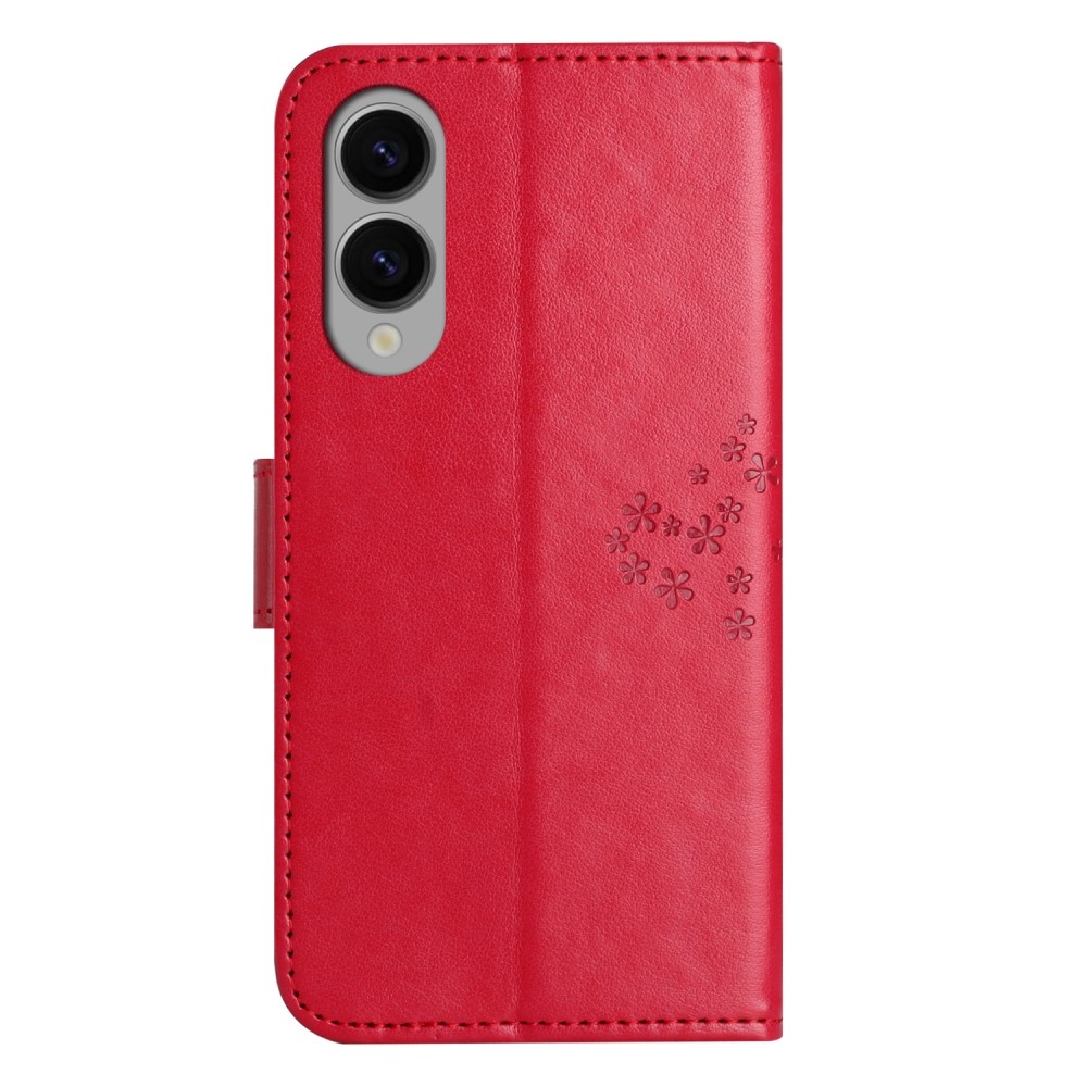 Tree knížkové pouzdro na Samsung Galaxy S25 Edge - červené