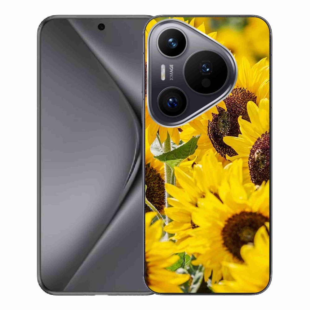 Gelový kryt mmCase na Huawei Pura 70 Pro - slunečnice
