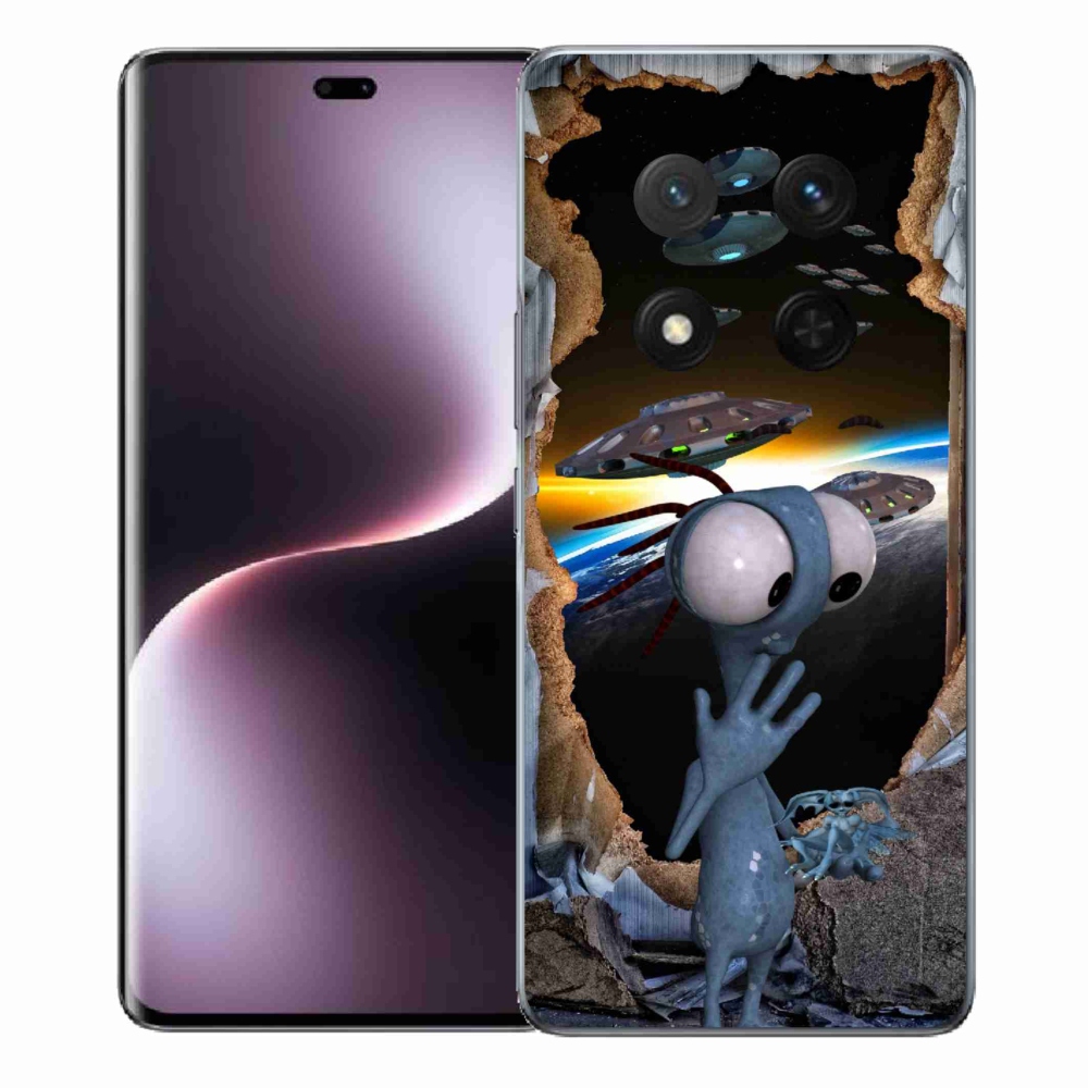 Gelový kryt mmCase na Honor Magic 7 Lite 5G - mimozemšťan