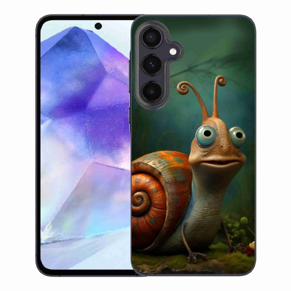 Gelový kryt mmCase na Samsung Galaxy A55 5G - šnek