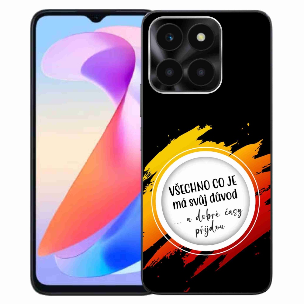 Gelový kryt mmCase na Honor X6a - citát 3 černé pozadí