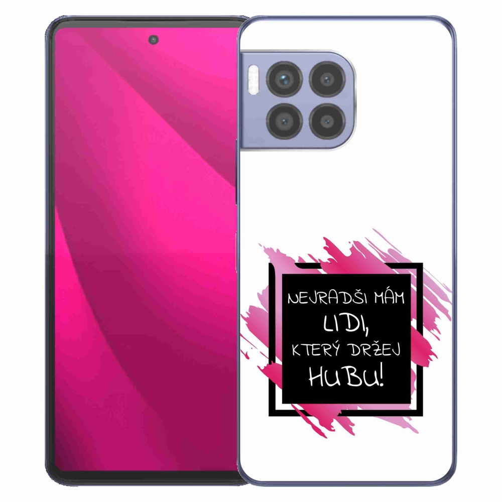 Gelový kryt mmCase na T-Mobile T Phone 2 Pro - vtipný text 7 černobílé pozadí