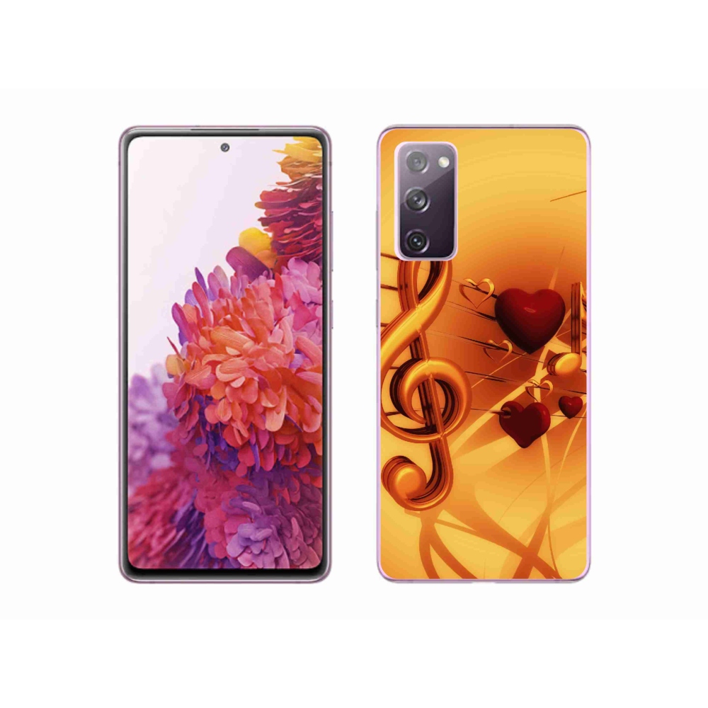 Gelový kryt mmCase na Samsung Galaxy S20 FE - noty