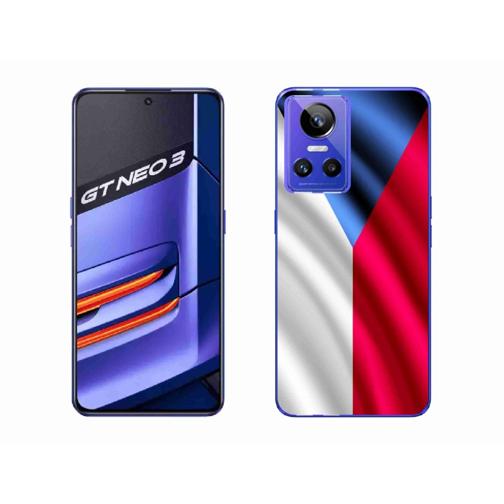 Gelový kryt mmCase na mobil Realme GT Neo 3 - česká vlajka