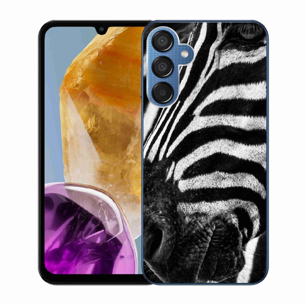Gelový kryt mmCase na Samsung Galaxy M15 5G - zebra