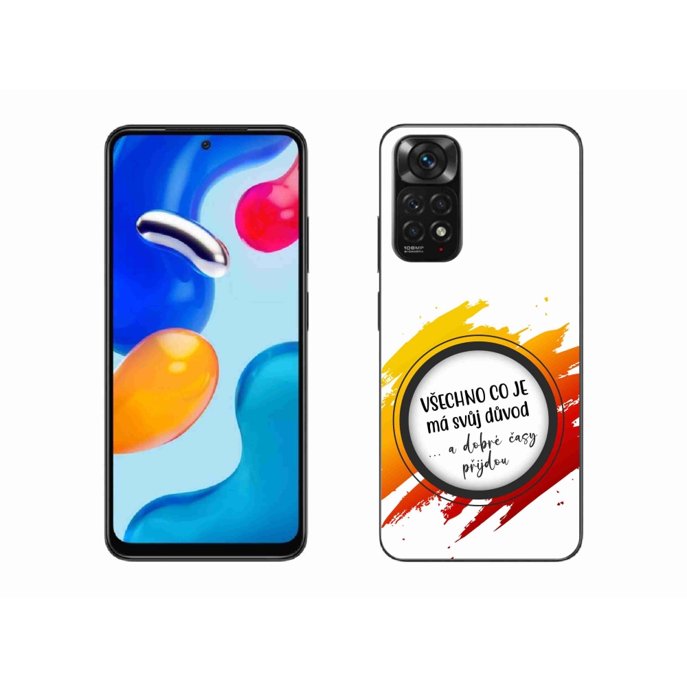 Gelový kryt mmCase na Xiaomi Redmi Note 11S 4G - citát 3 bílé pozadí