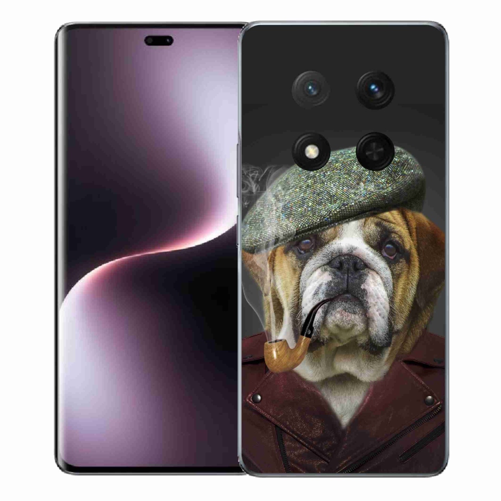 Gelový kryt mmCase na Honor Magic 7 Lite 5G - pes s fajfkou