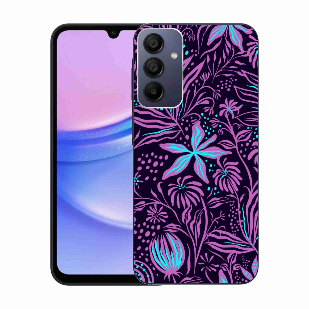 Gelový kryt mmCase na Samsung Galaxy A15 4G/5G - květiny 2