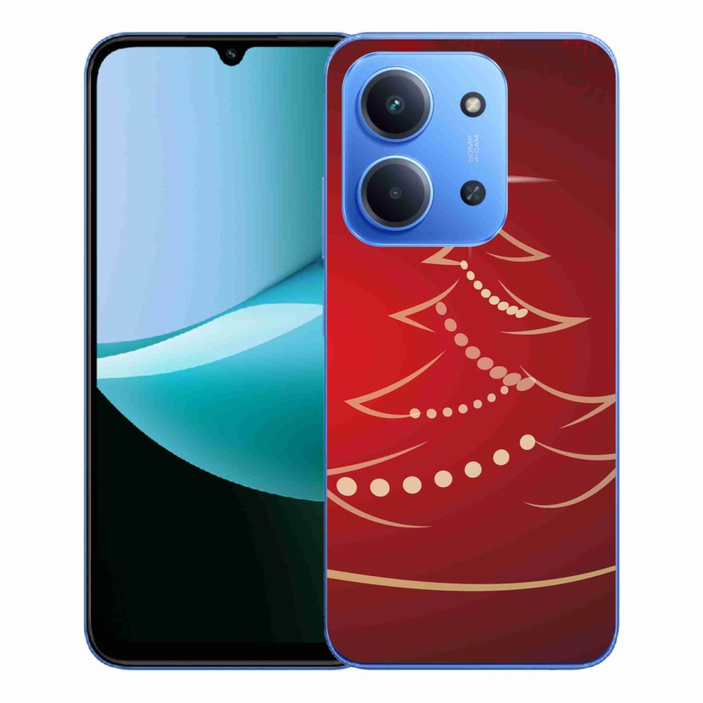 Gelový kryt mmCase na Xiaomi Redmi 15C 4G/5G (173mm) - kreslený vánoční stromek