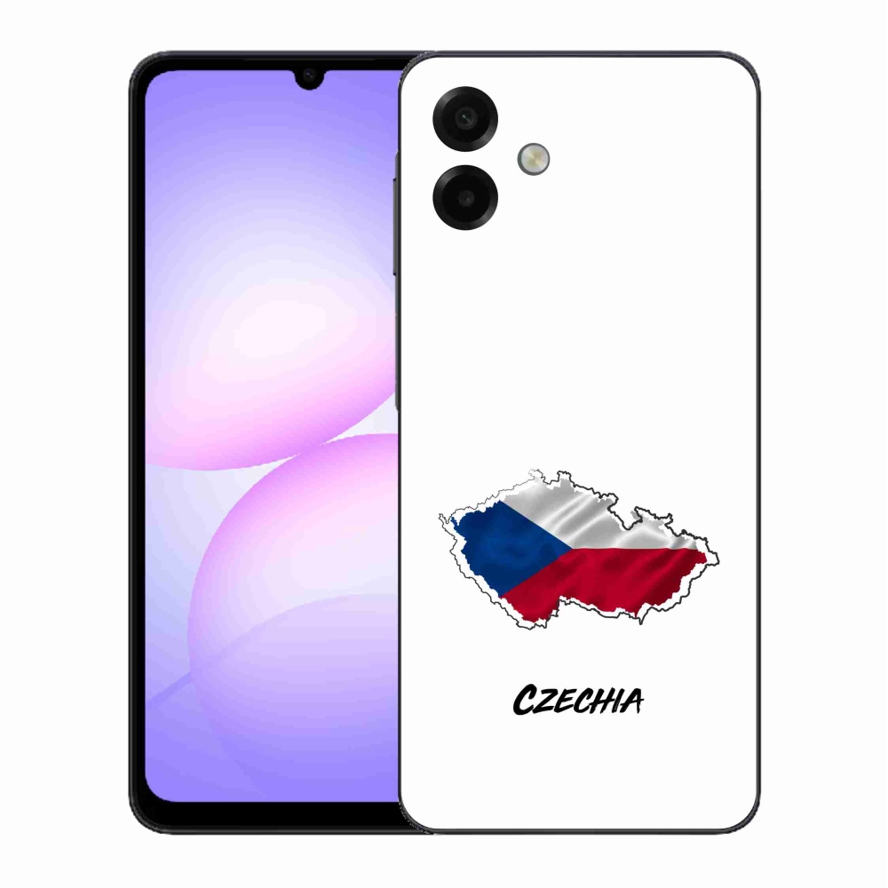 Gelový kryt mmCase na Samsung Galaxy A07 4G - Czechia bílé pozadí