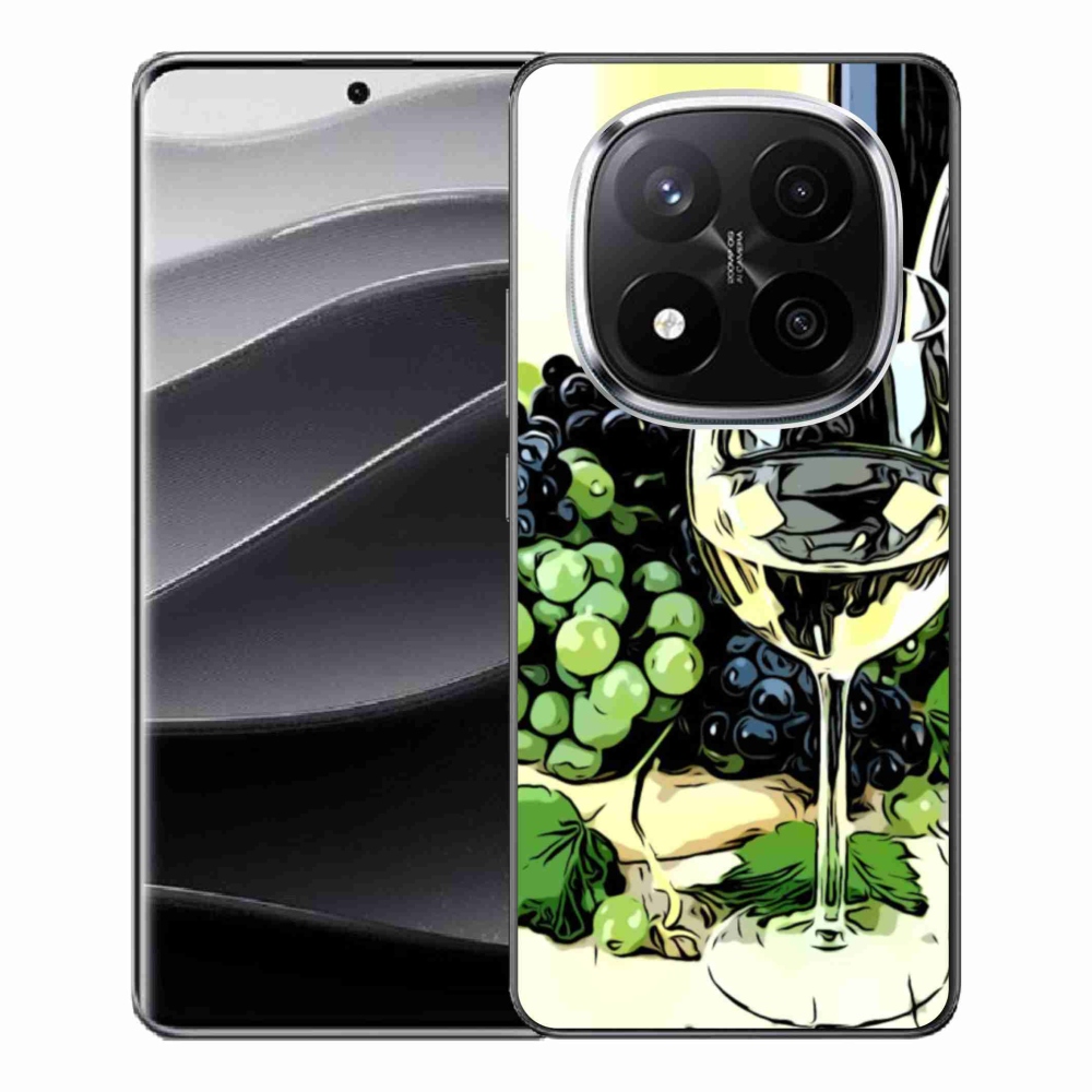 Gelový kryt mmCase na Xiaomi Redmi Note 14 Pro+ 5G - sklenka vína