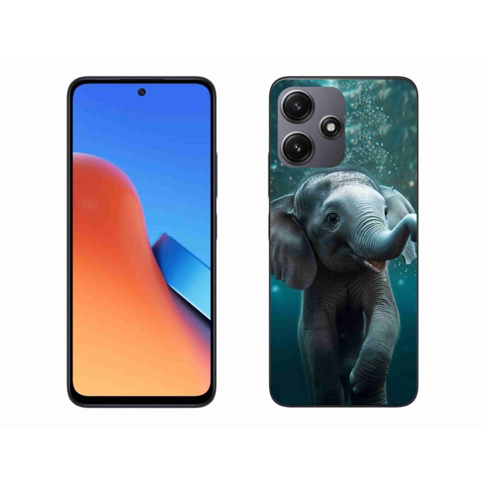 Gelový kryt mmCase na Xiaomi Redmi 12 5G - slůně pod vodou