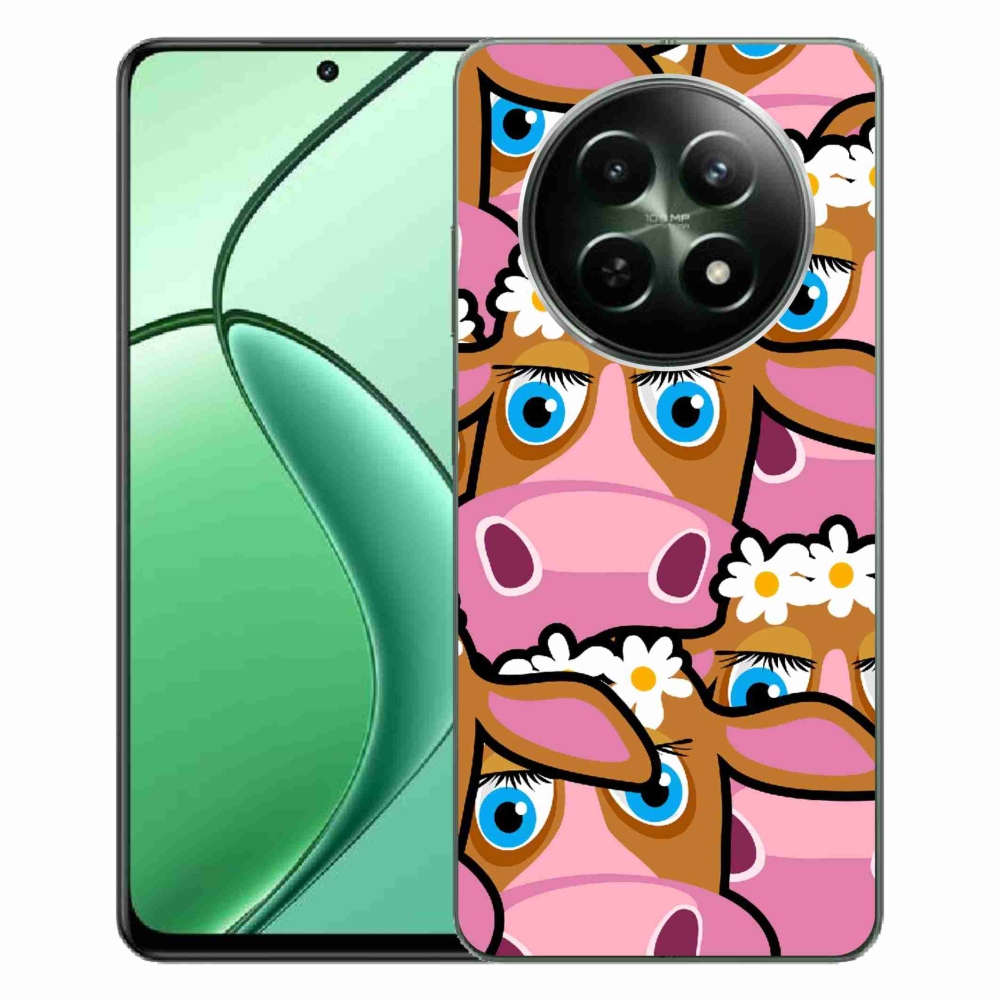 Gelový kryt mmCase na Realme 12 5G/12x 5G - kreslené kravičky