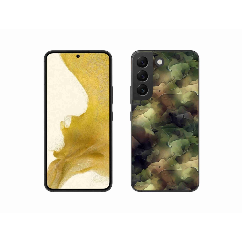 Gelový kryt mmCase na Samsung Galaxy S22 5G - maskáčový vzor 10