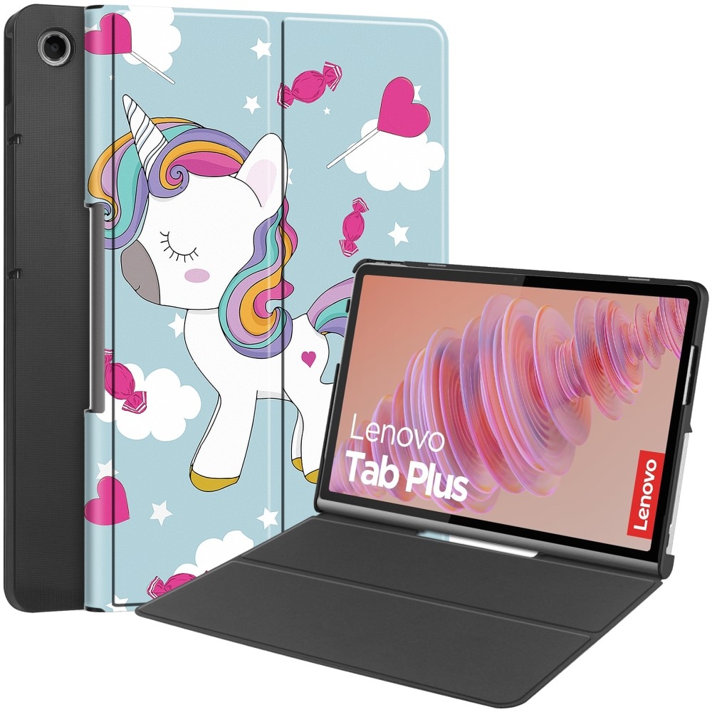 Patte zavírací pouzdro na Lenovo Tab Plus 11.5 - jednorožec