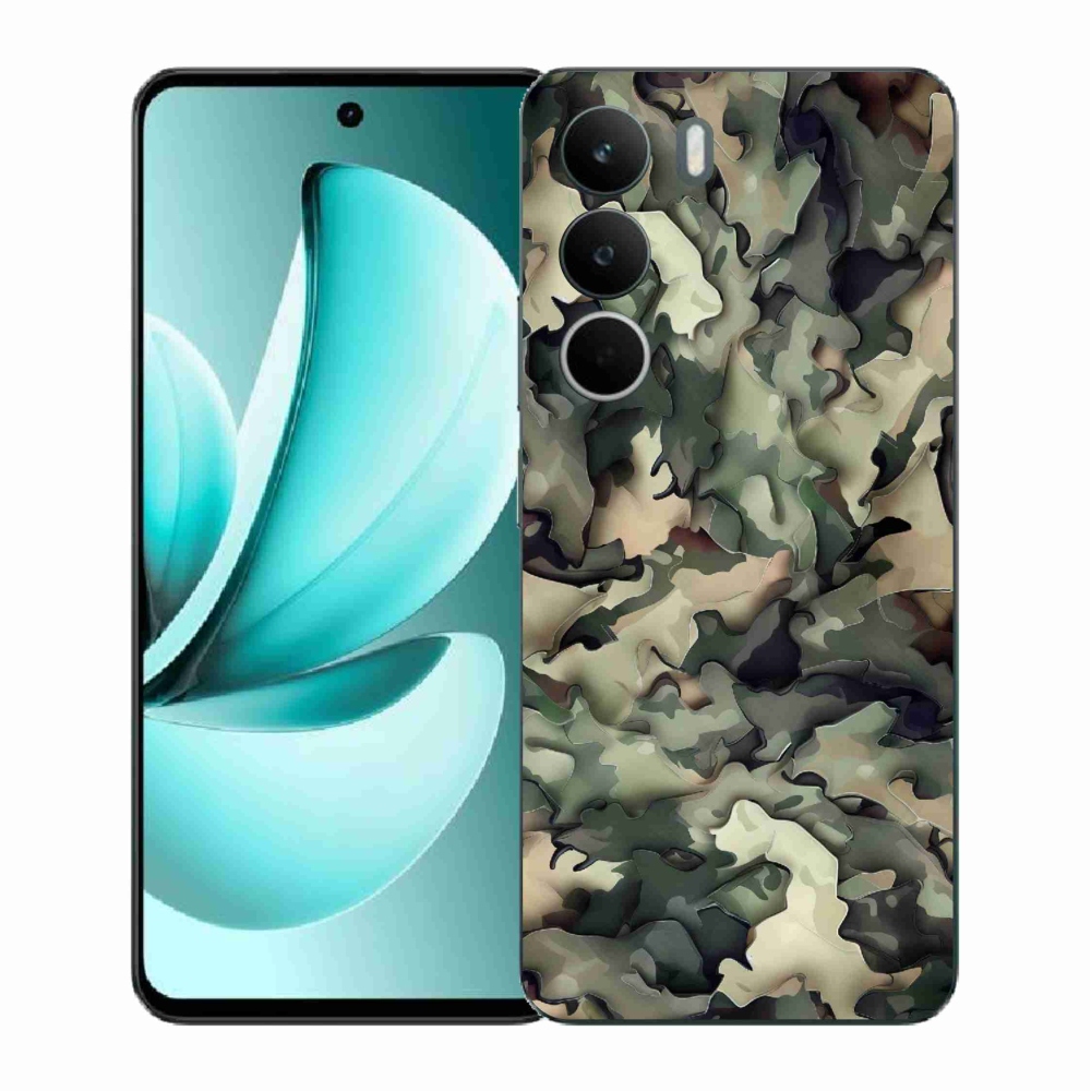 Gelový kryt mmCase na Realme C71 - maskáčový vzor 9