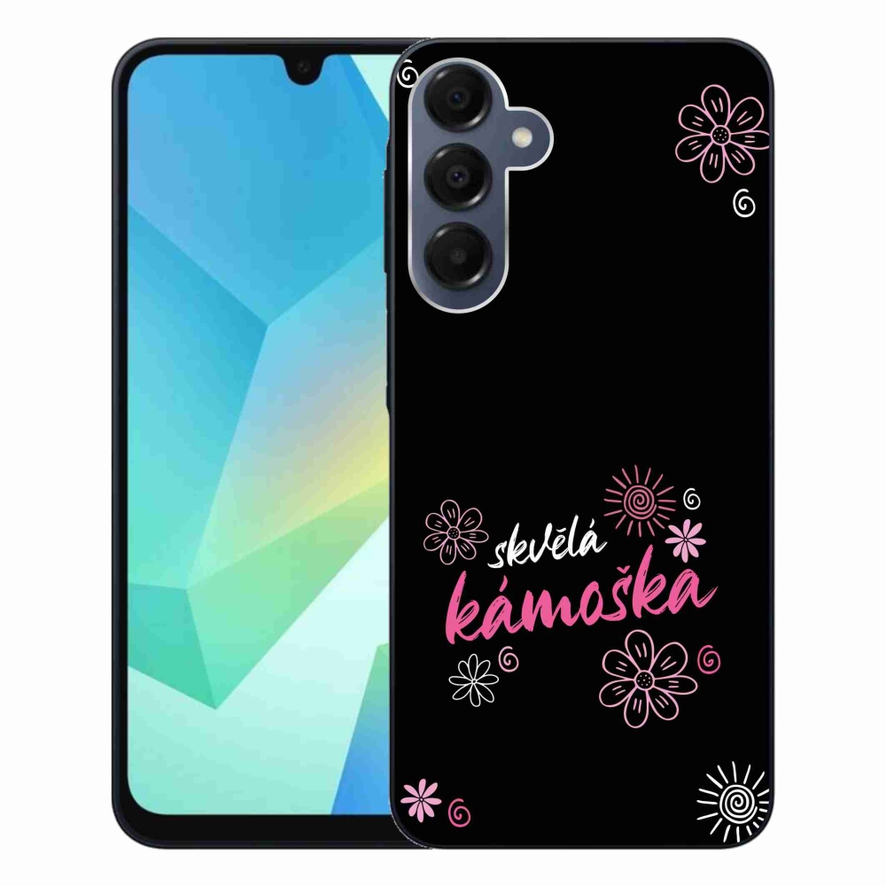 Gelový kryt mmCase na Samsung Galaxy A16 4G/5G - skvělá kámoška černé pozadí