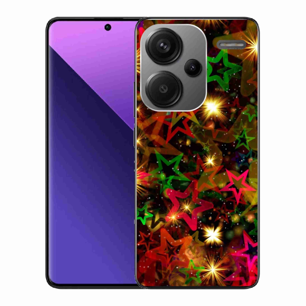 Gelový kryt mmCase na Xiaomi Redmi Note 13 Pro+ 5G - barevné hvězdičky