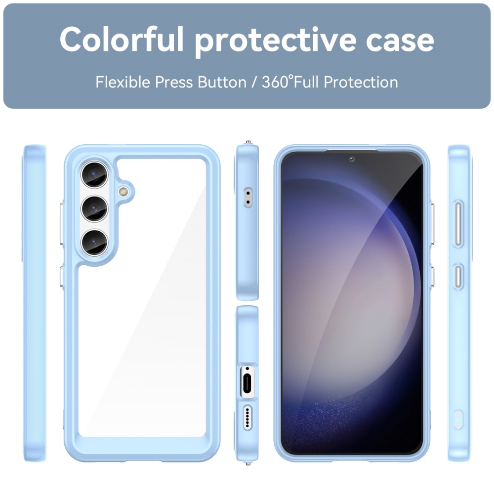 Gelový obal s pevnými zády na Samsung Galaxy S24+/S25+ - modrý