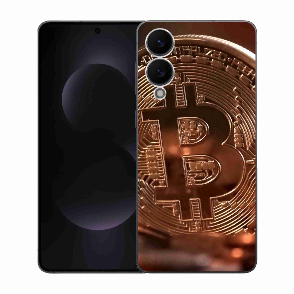 Gelový kryt mmCase na Samsung Galaxy S25 Edge - bitcoin