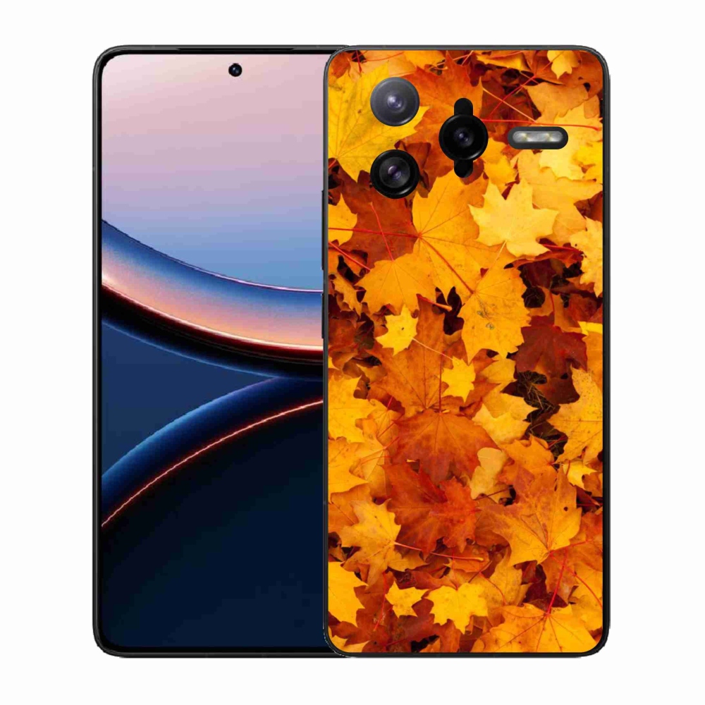 Gelový kryt mmCase na Xiaomi Poco F7 Ultra - javorové listy