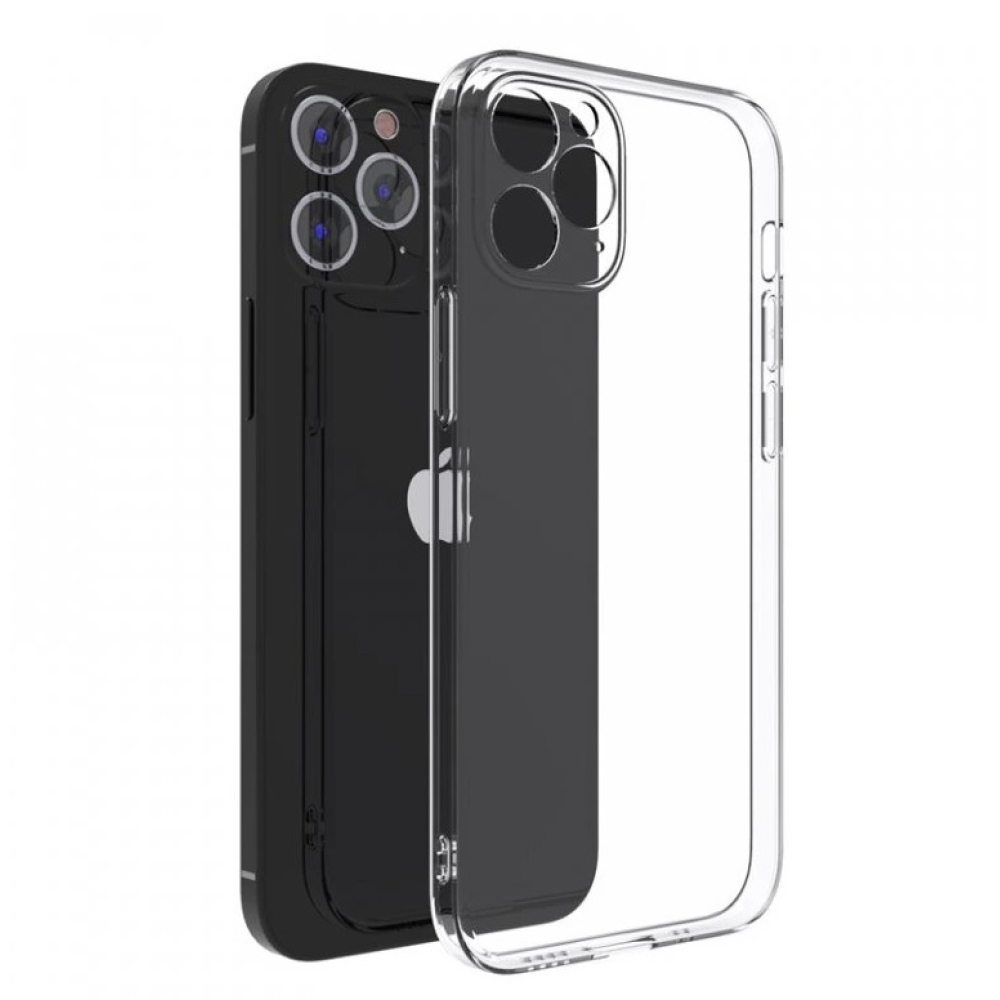 Průhledný gelový obal na iPhone 11 Pro Max - průhledný