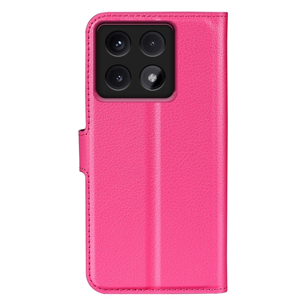 Litchi knížkové pouzdro na Xiaomi 14T Pro - rose