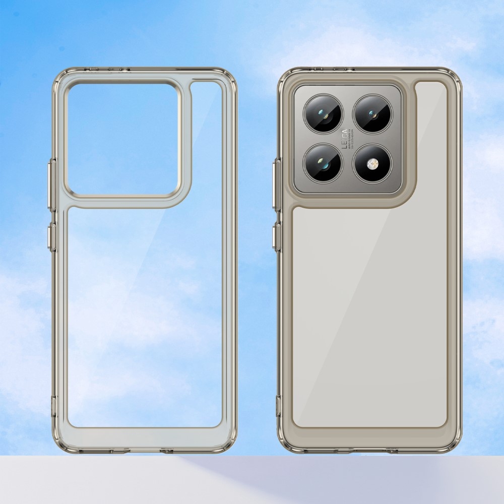 Gelový obal s pevnými zády na Xiaomi 14T/14T Pro - šedý