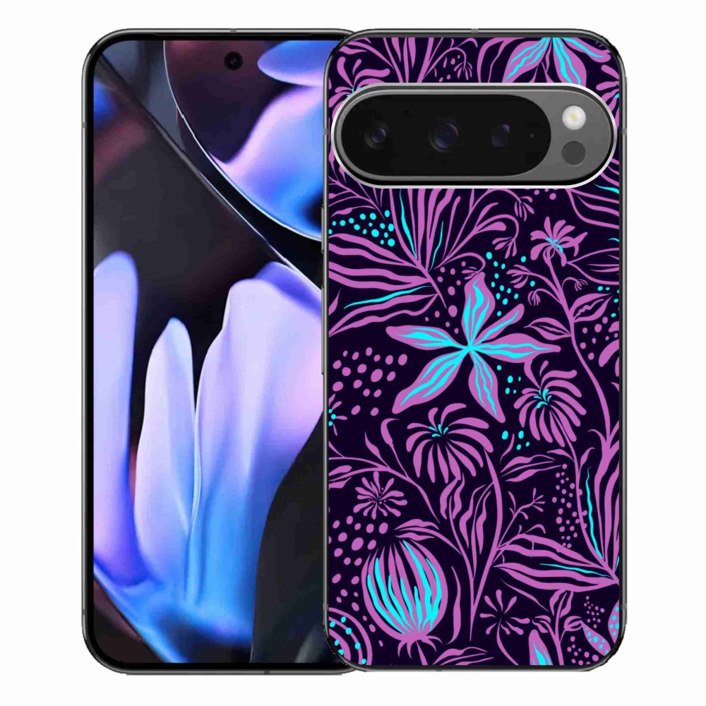 Gelový kryt mmCase na Google Pixel 9 Pro XL - květiny 2