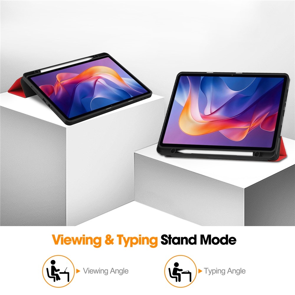 Cases chytré zavírací pouzdro na Xiaomi Redmi Pad 2 - červené