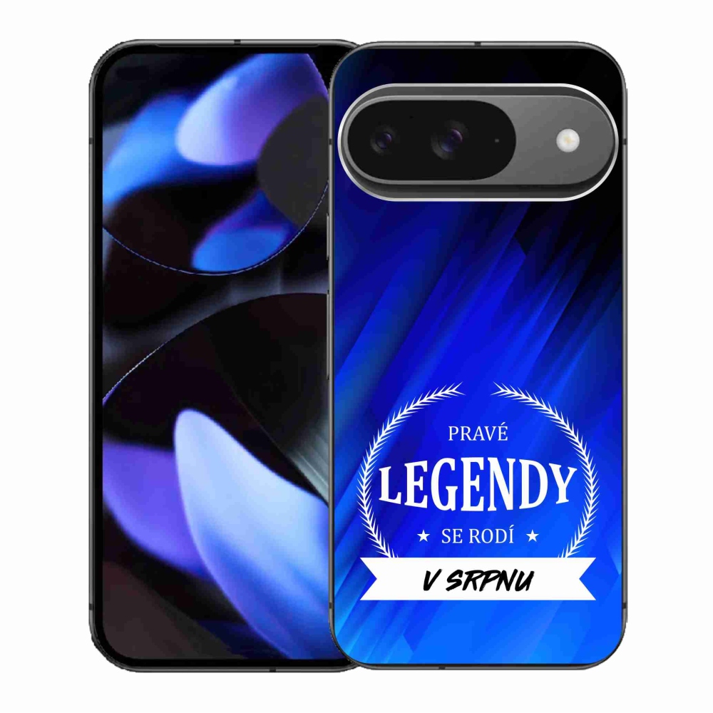 Gelový kryt mmCase na Google Pixel 9/9 Pro - legendy v srpnu modré pozadí