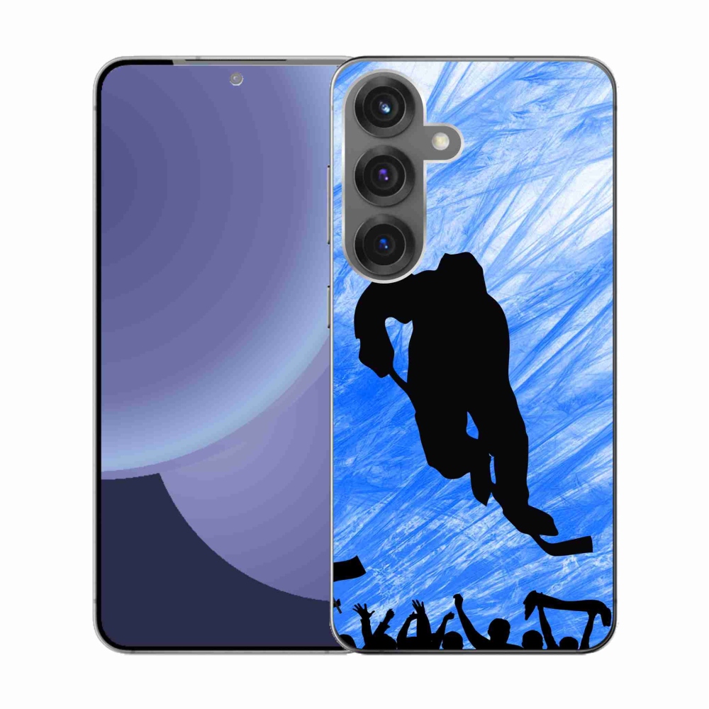 Gelový kryt mmCase na Samsung Galaxy S25 - hokejový hráč