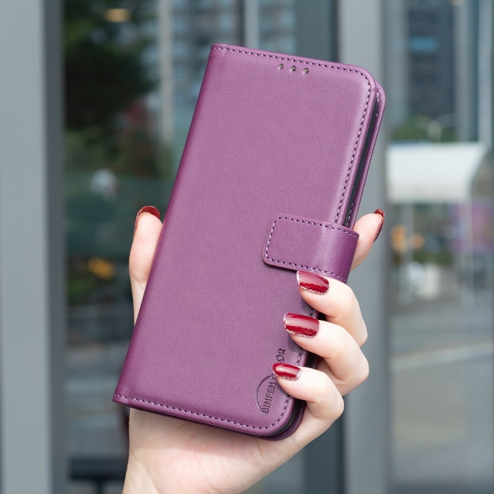 BNF knížkové pouzdro na Samsung Galaxy S25 Edge - tmavěfialové