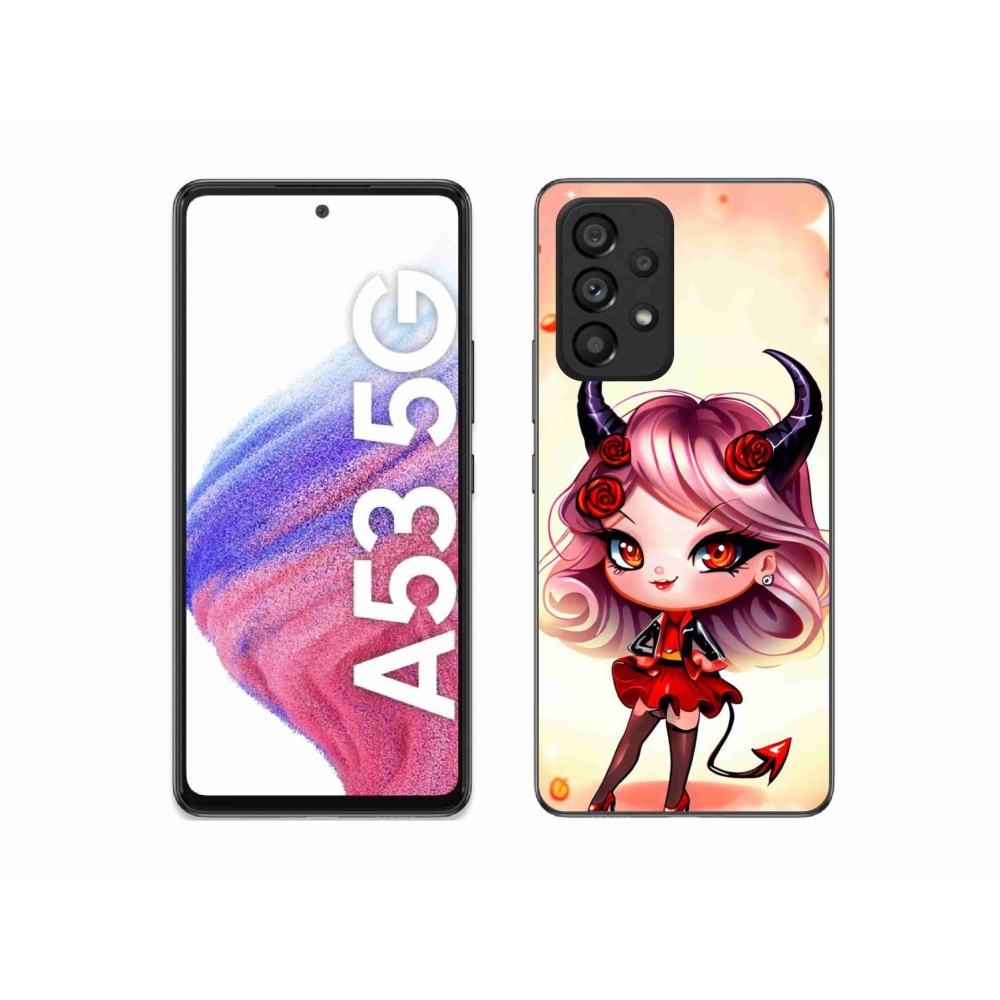 Gelový kryt mmCase na Samsung Galaxy A53 5G - kreslená čertice