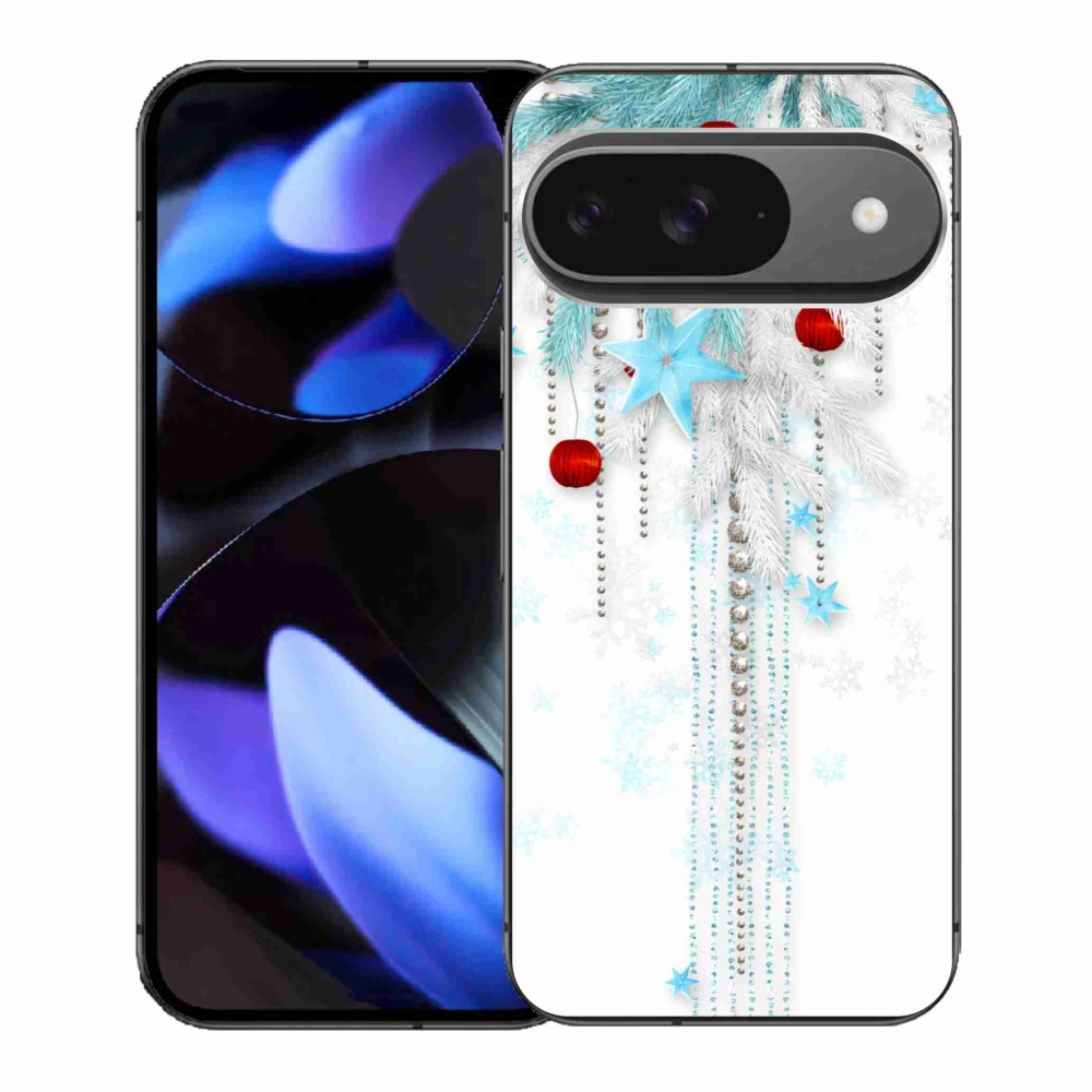 Gelový kryt mmCase na Google Pixel 9/9 Pro - vánoční ozdoby