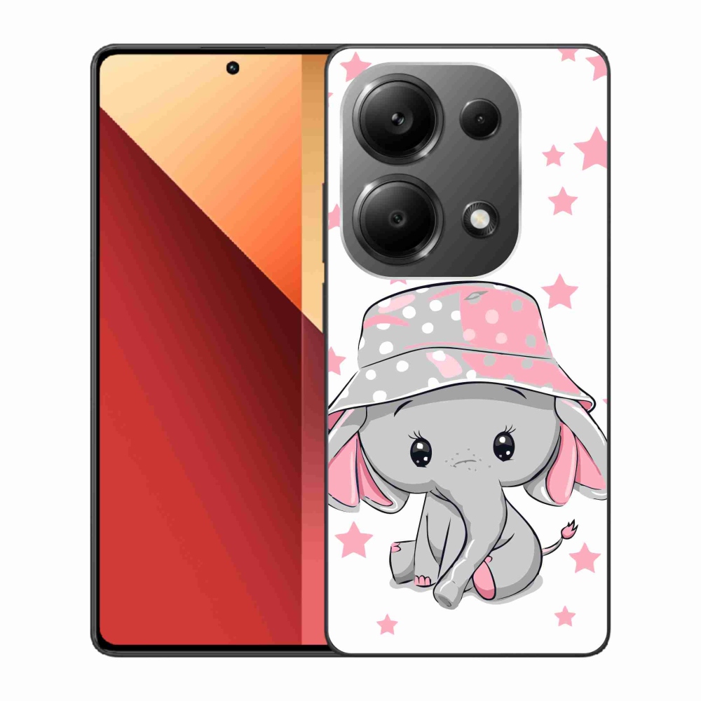 Gelový kryt mmCase na Xiaomi Redmi Note 13 Pro 4G/Poco M6 Pro - růžový slon