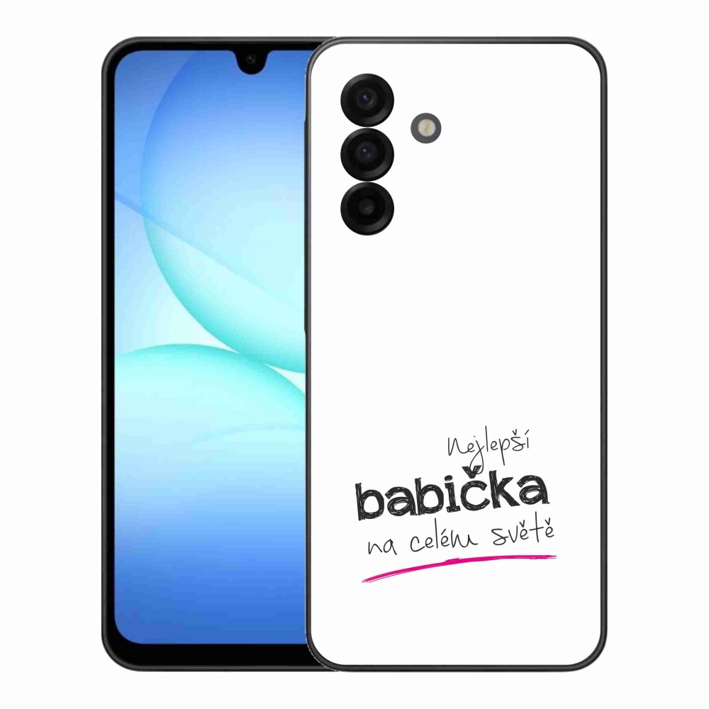 Gelový kryt mmCase na Samsung Galaxy A17 4G/5G - nejlepší babička 4 bílé pozadí