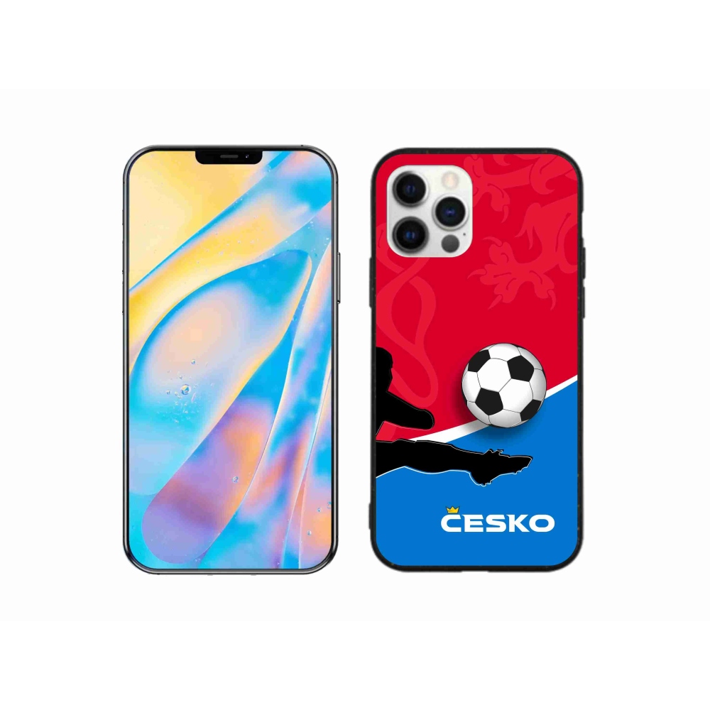 Gelový kryt mmCase na iPhone 12 Pro - fotbal Česko 2