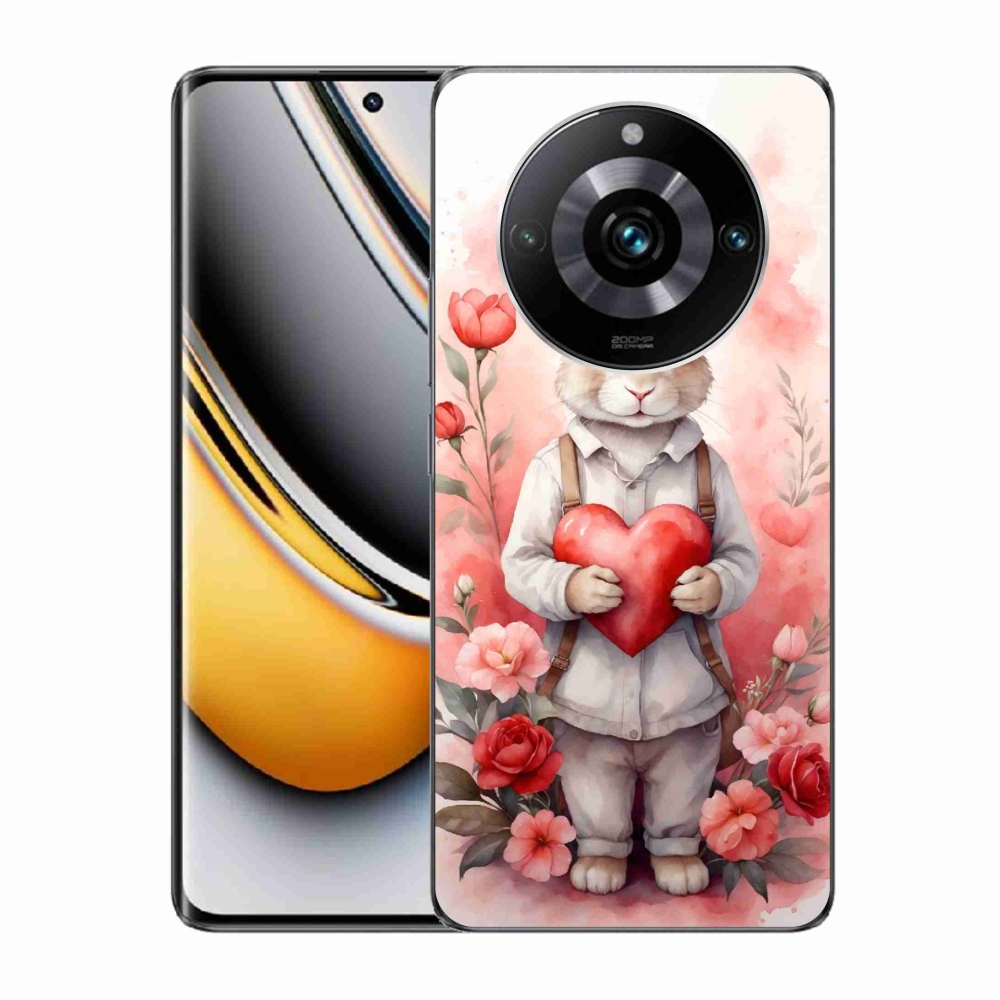 Gelový kryt mmCase na Realme 11 Pro/11 Pro+ - zajíc se srdíčkem