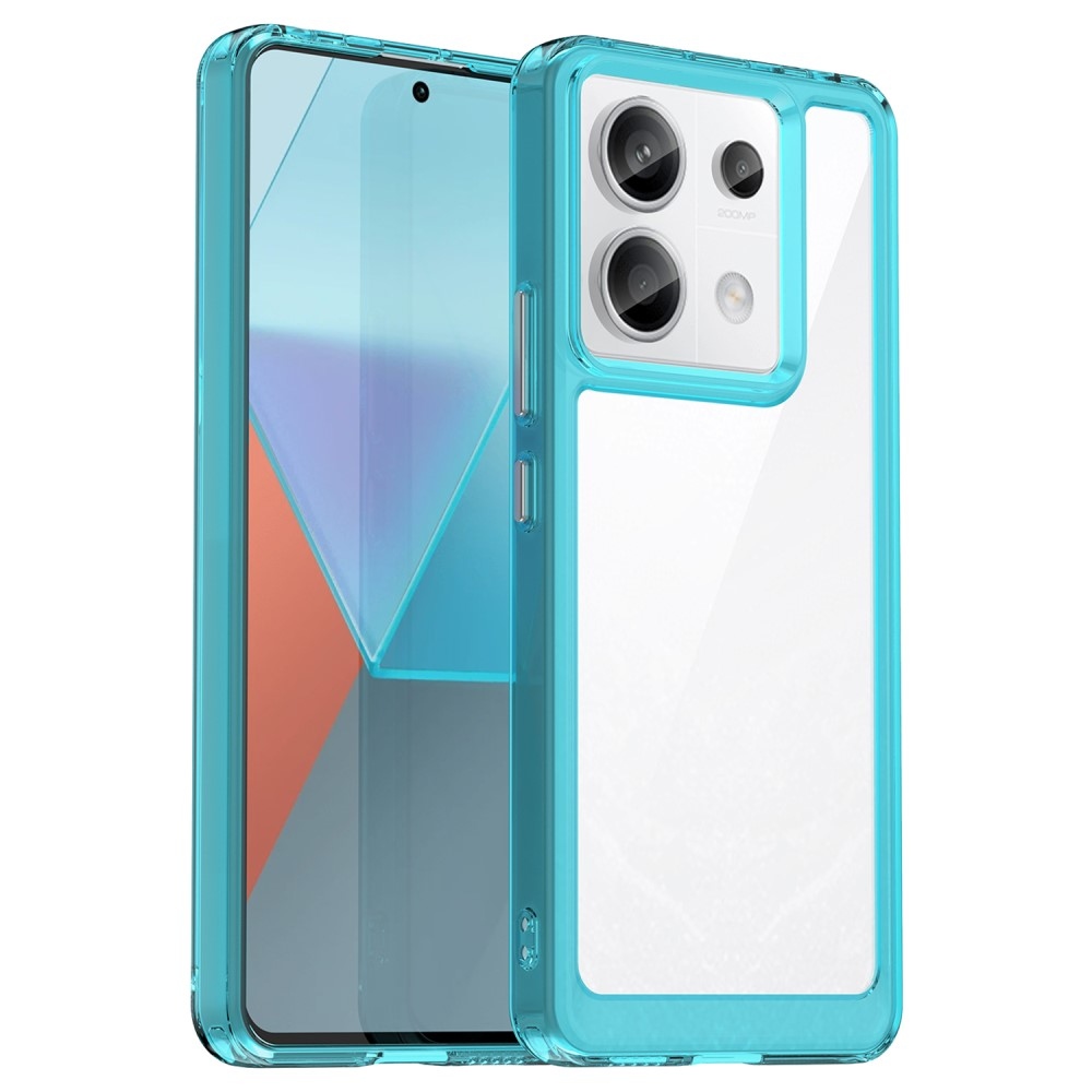 Gelový obal s pevnými zády na Xiaomi Redmi Note 13 Pro 5G/Poco X6 5G - světlemodrý