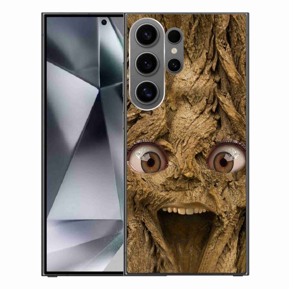 Gelový kryt mmCase na Samsung Galaxy S24 Ultra - veselý strom s očima