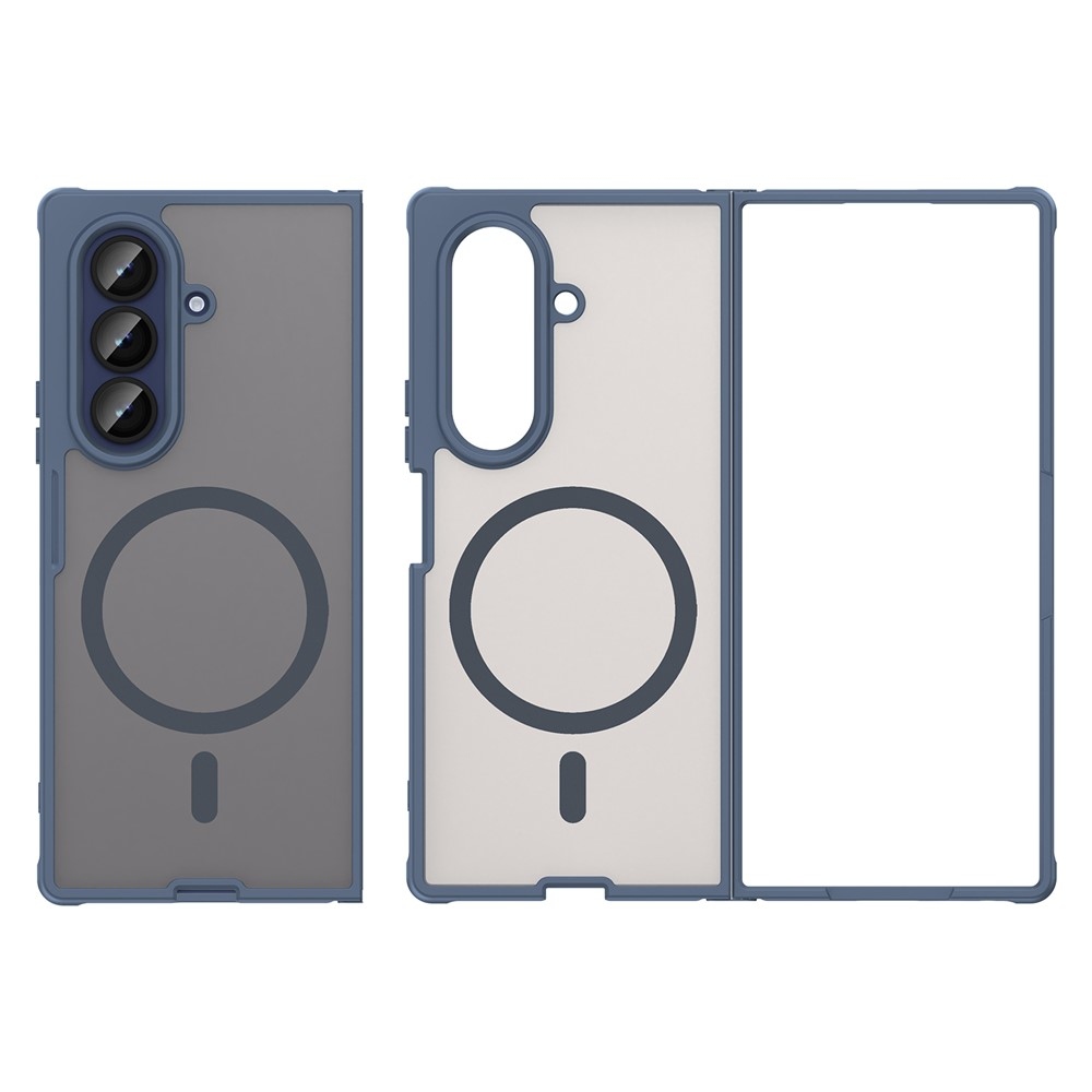 Case matný gelový obal s MagSafe na Samsung Galaxy Z Fold7 5G - modrý