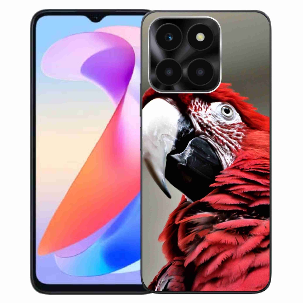 Gelový obal mmCase na Honor X6a - papoušek ara červený