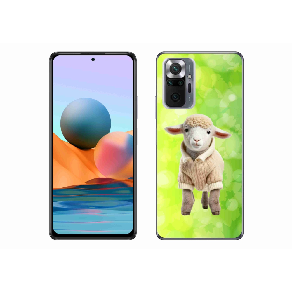 Gelový kryt mmCase na Xiaomi Redmi Note 10 Pro - jehně ve svetru