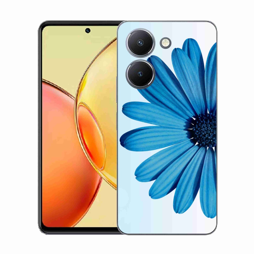 Gelový kryt mmCase na Vivo Y36 - modrá kopretina