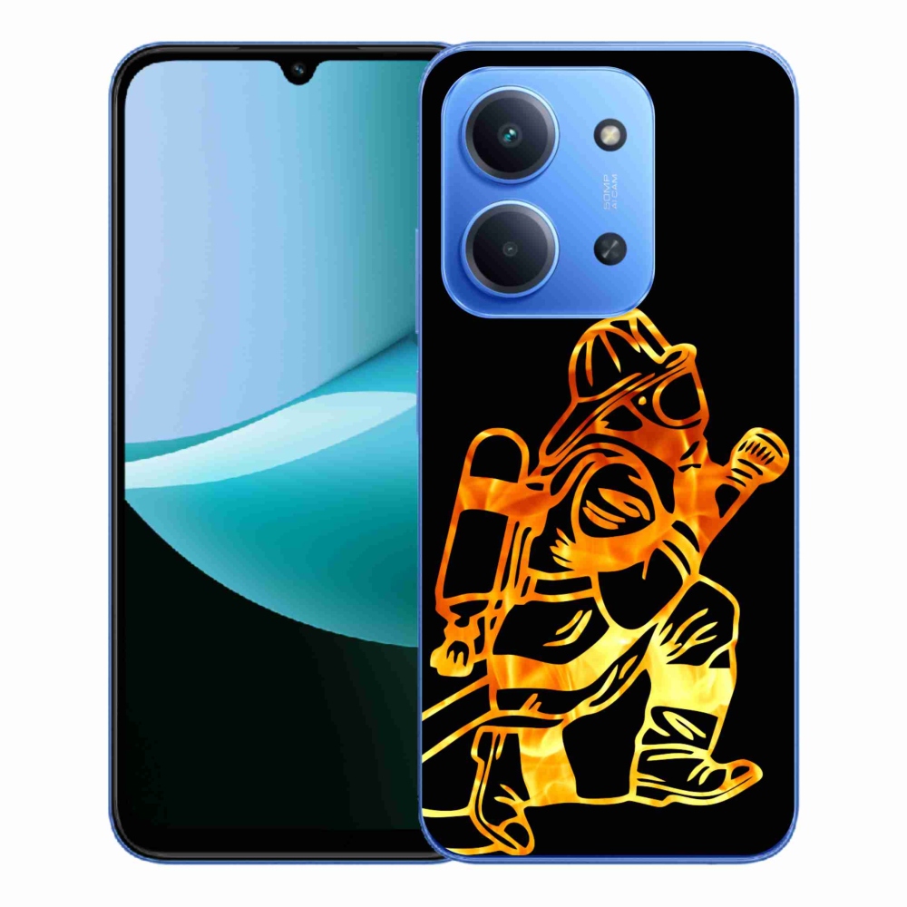 Gelový kryt mmCase na Xiaomi Redmi 15C 4G/5G (173mm) - hasič 1