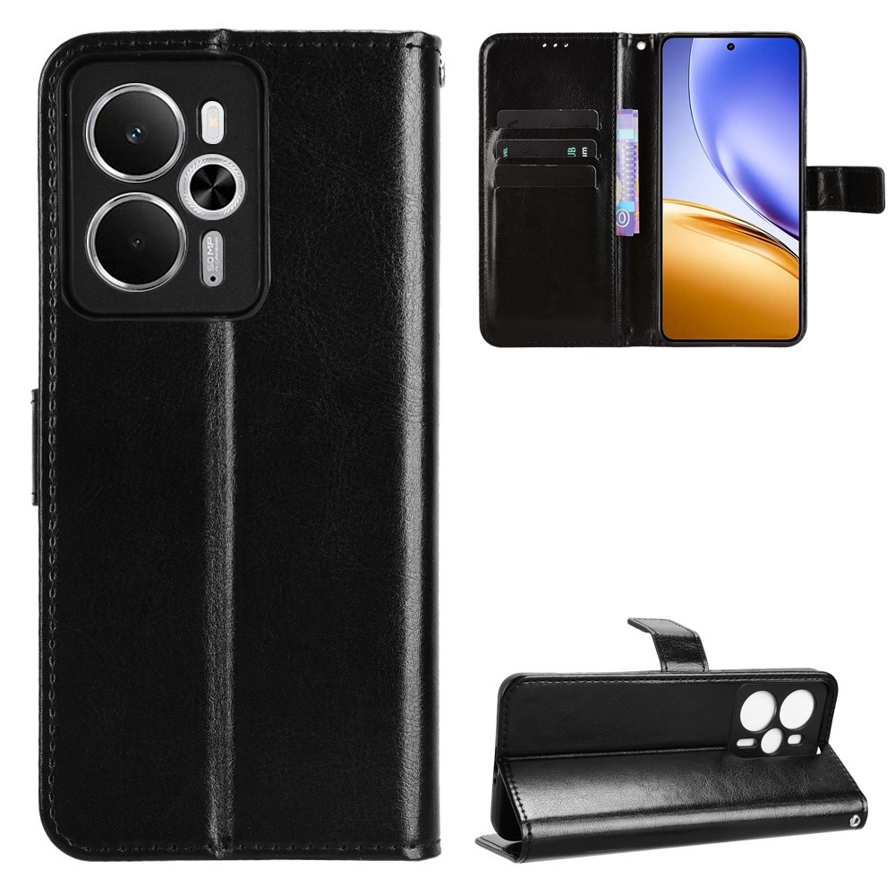 Crazy knížkové pouzdro na Realme 14 5G/14T 5G - černé