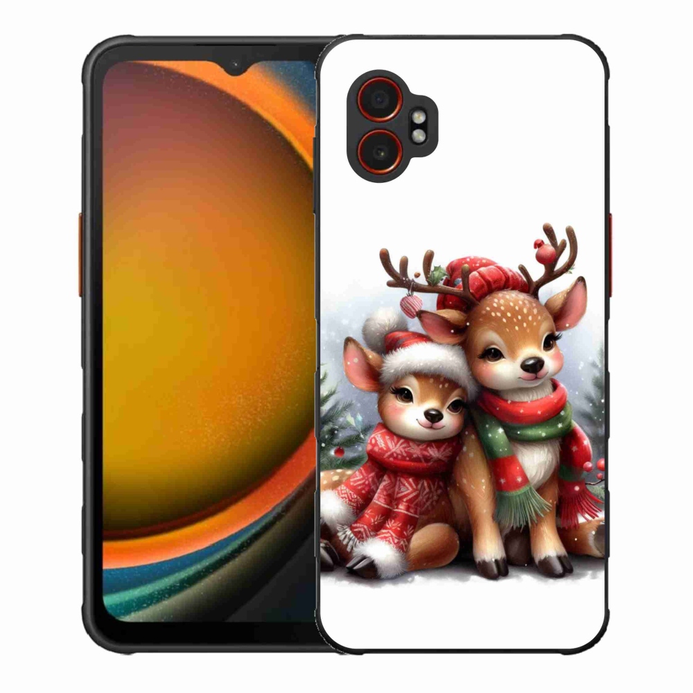 Gelový kryt mmCase na Samsung Galaxy Xcover 7 Pro - vánoční sobi