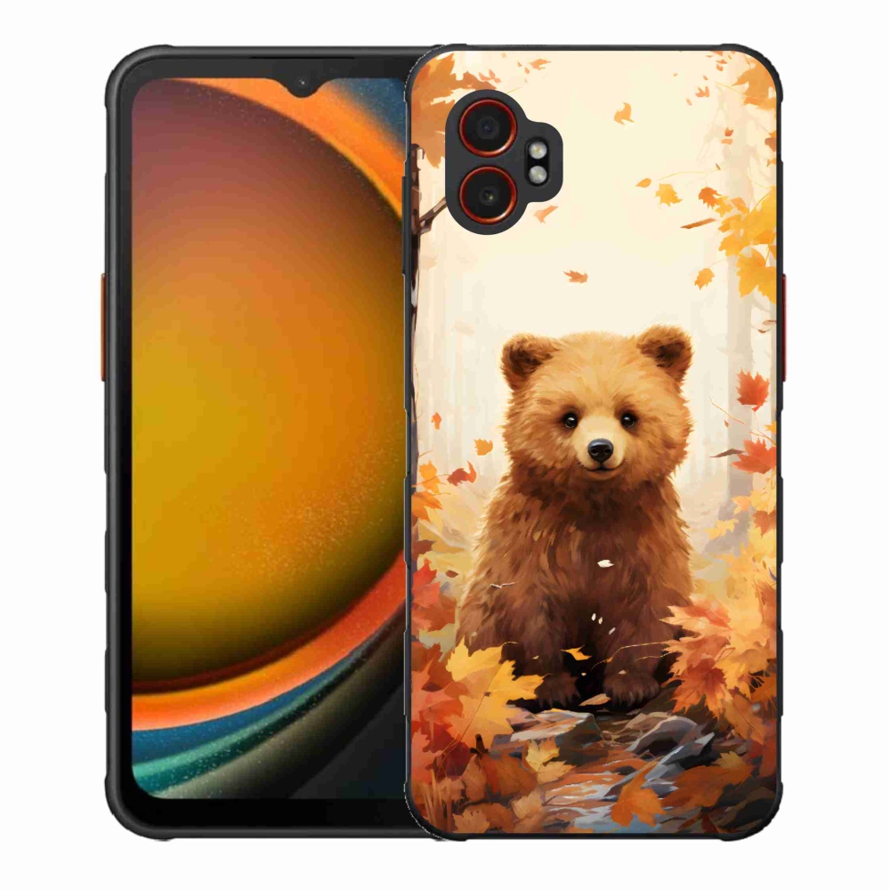 Gelový kryt mmCase na Samsung Galaxy Xcover 7 Pro - medvěd v lese